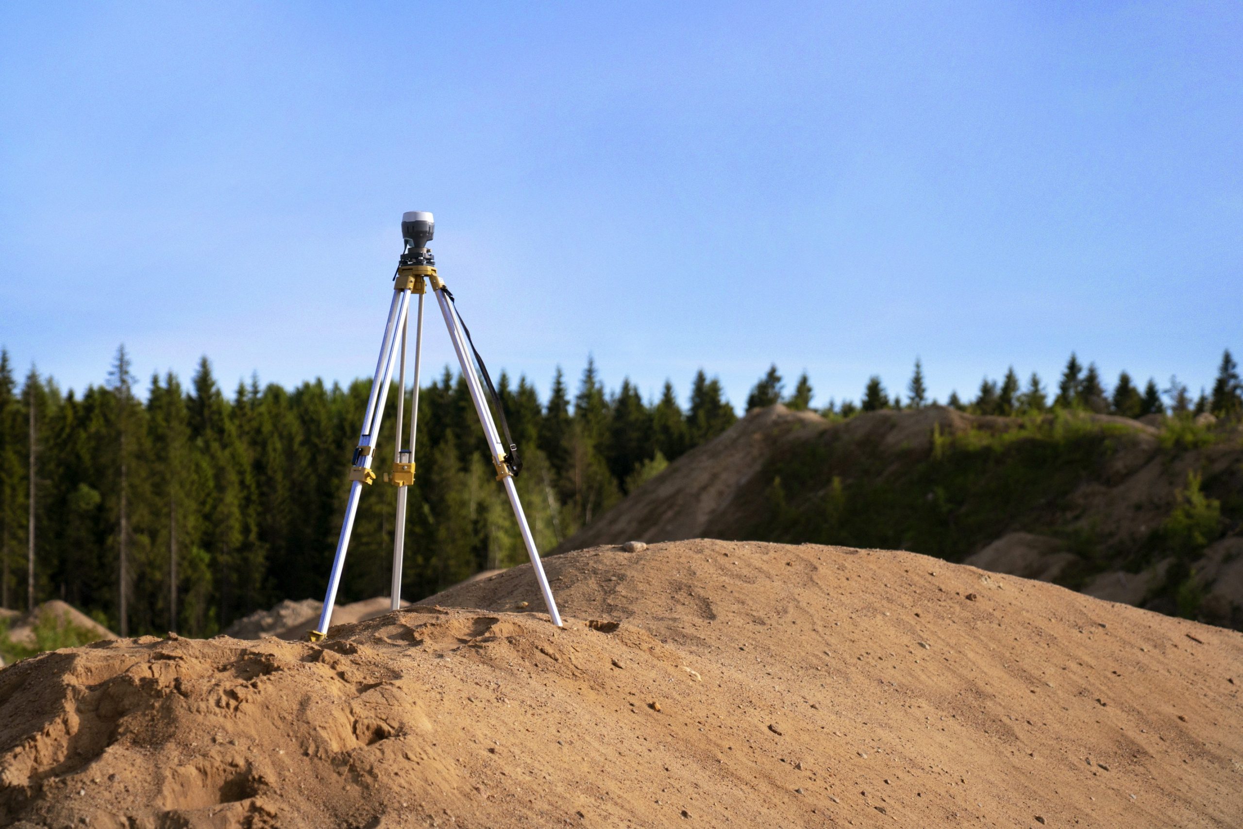 Early construction site surveying